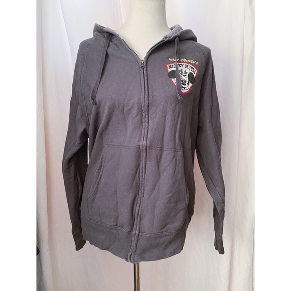 Disney Tops - DISNEY off grey zip up hoodie